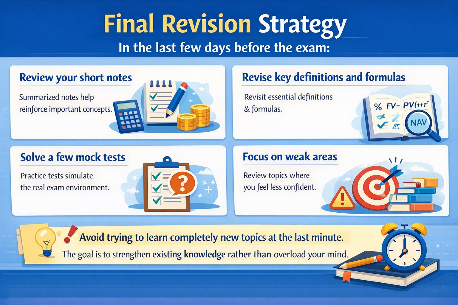 Final Revision Strategy Infographic